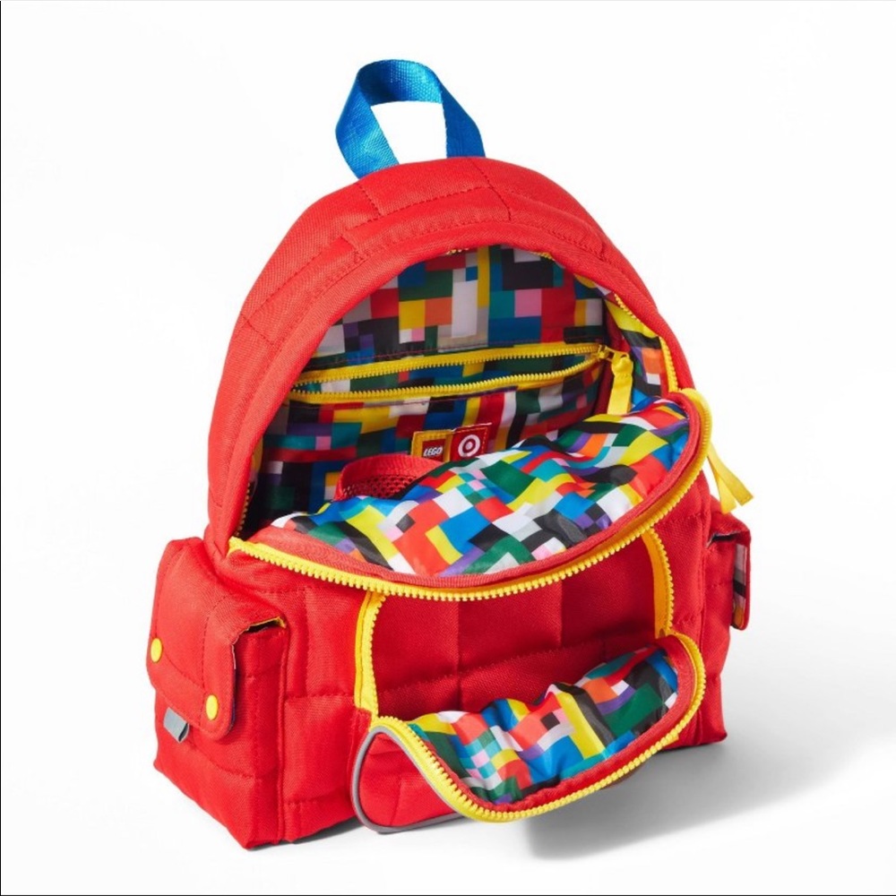 Lego Collection Red Quilted Backpack - Picture 4 of 5